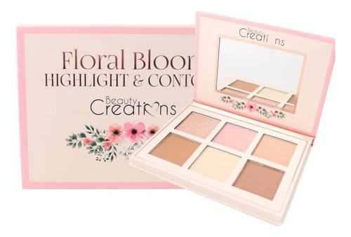 Paleta Iluminador Y Contorno Floral Bloom , Beauty Creations