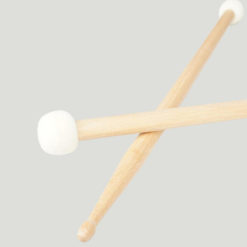 2 Piezas De Mazo De Batería, Baquetas De Fieltro Para