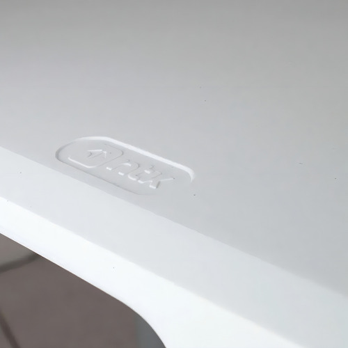 Mesa plegable robusta, resistente, NTK de 1,20 m, fácil de guardar, color: blanco