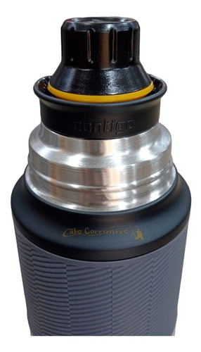 Imagen 3 de 10 de Termo Acero Inoxidable Contigo 1,1 Lts Manija 35hs Caliente