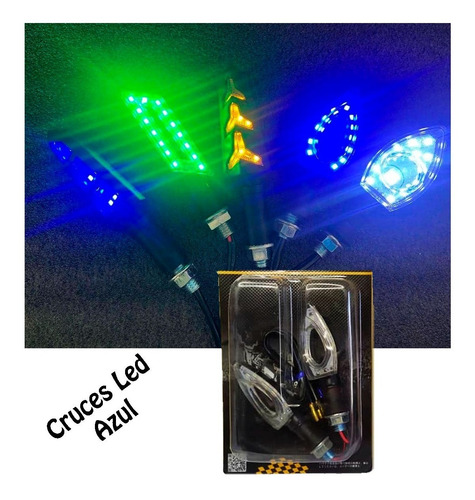 Imagen 4 de 5 de Fero Cruce Luz Luce Led Motos Amarillo