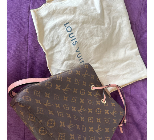 Cartera Louis Vuitton Neo Noe Rosada Original