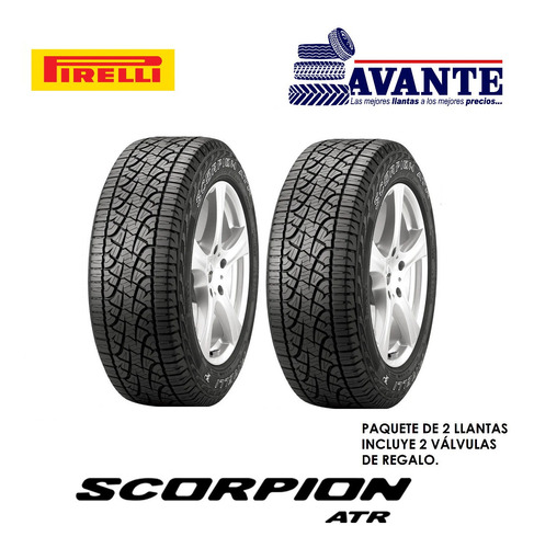 Llanta 265/75r16 Pirelli Scorpion Atr 123/120s Wl ( Paq. 2 )