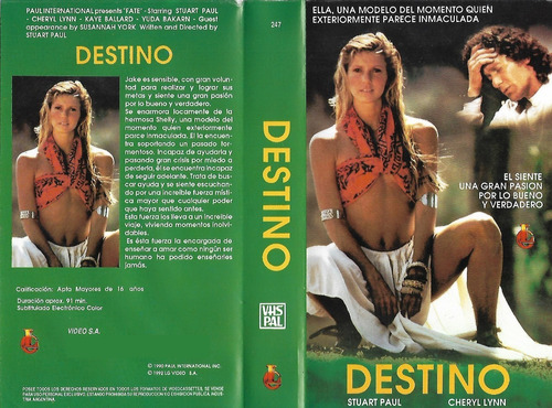 Destino Vhs Stuart Paul Cheryl M. Lynn Fate (1990)