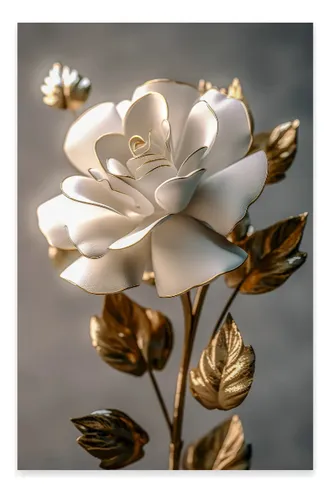 comprar Quadro Decorativo 1 Peça Vertical 40x60cm Rosa 3d