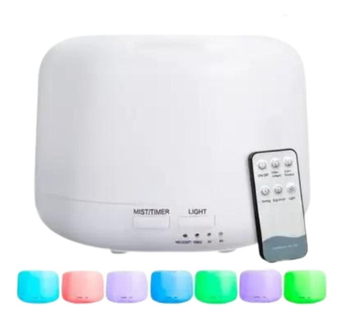 Umidificador Difusor Aromatizador Led Essencias E Aromas Cor Branco 110V/220V