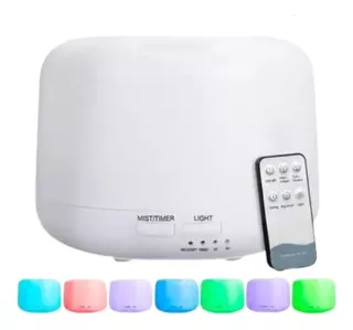 Umidificador Difusor Aromatizador Led Essencias E Aromas Cor Branco 110V/220V