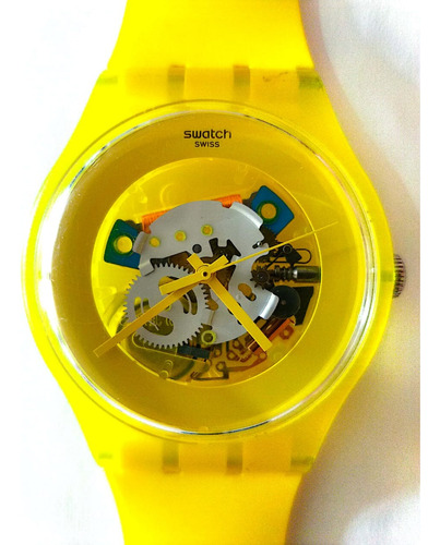 Reloj Swatch Lacquered Amarillo Original Unico Dueño