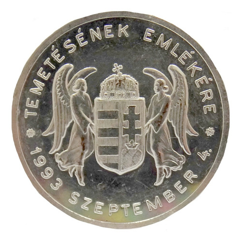 Imagen 2 de 6 de Moneda Plata Hungria 1993 Conmemorativa Miklós Horthy Nueva