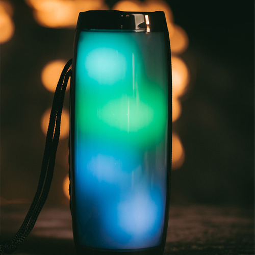 Estéreo Portátil Bluetooth Inalámbrico Con Led