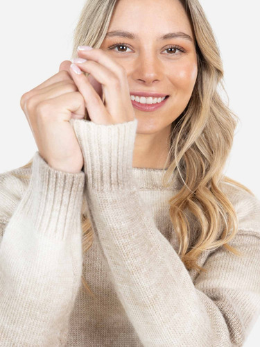Sweater Huelu Beige Mujer Maui And Sons