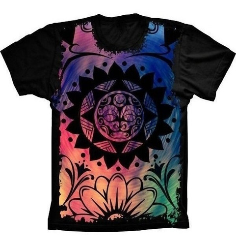 Camiseta Estilosa 3d Fullprint - Mandala Tribo