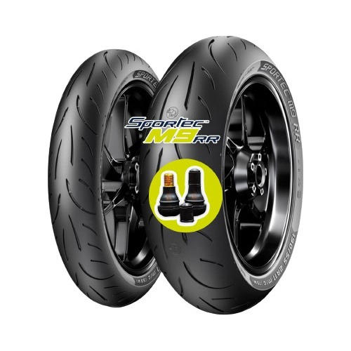 Set Llanta Premium 110/70-17 150/60-17 Sportec Metzeler M9rr