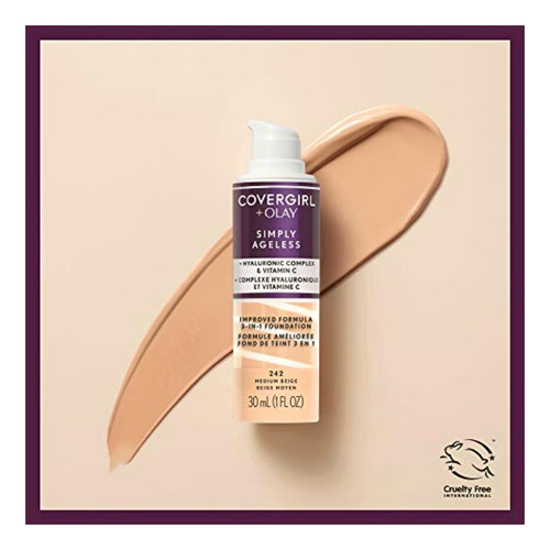 Covergirl Simply Ageless 3-in-1 Liquid Foundation, Soft
