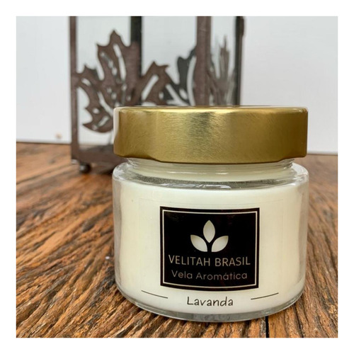 Vela Aromática Premium Lavanda 140g 30h Velitah Brasil