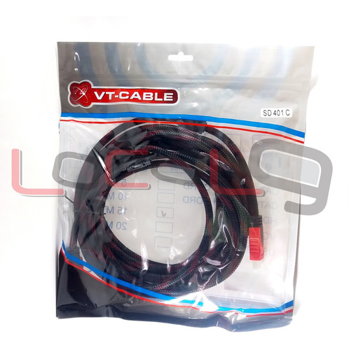 Imagen 3 de 6 de Cable Hdmi 5 Metros Full Hd C/ Filtro Dorado 1.4 3d