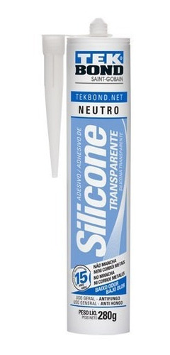 Silicona Neutra Transparente Tek Bond 280gr Uso General