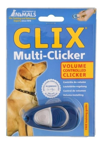 Clicker Adiestramiento Perros Gatos Sonido Regulable Clix 