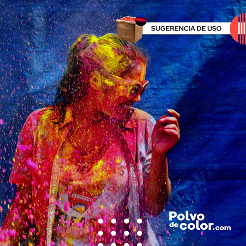 Imagen 4 de 7 de Color Box 10kg - Polvo De Color Polvo Holi Fluorescente