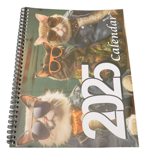 Calendario Con Diseño De Gato, Planificador Mensual De Sobre