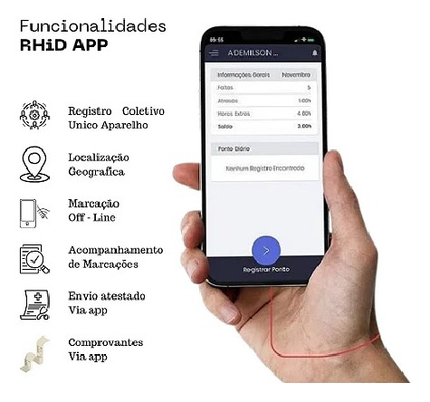 Software Control Id Rhid 10 Funcionários Digital 1 Mês