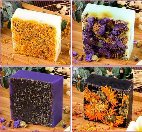 6 Moldes Rectangulares De Silicona Con 6 Cavidades Para Jabo