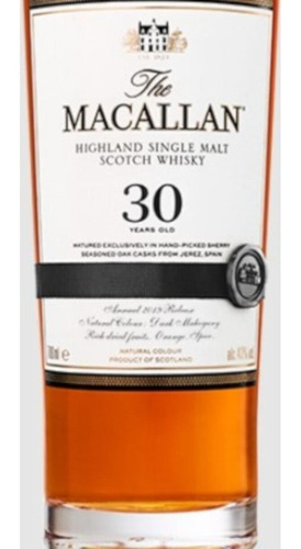Whisky The Macallan Sherry Oak 30 Años 700 Ml
