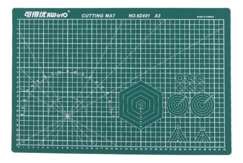 Alfombrillas De Corte Kw-trio A3 De Pvc, Doble Cara, Autorre