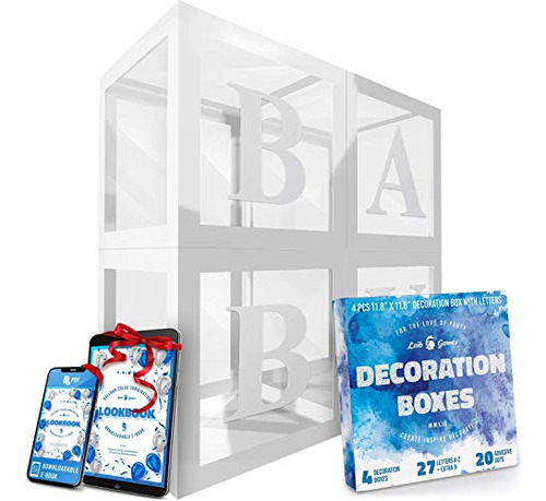 Cajas De Globos Transparentes Con 27 Letras  Decoración De 