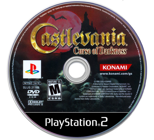 Castlevania: Curse Of Darkness Dublado - Ps2 Midia Fisica