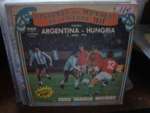 Vinilo Jose Maria Muñoz Historia Mundial Futbol 78 T3