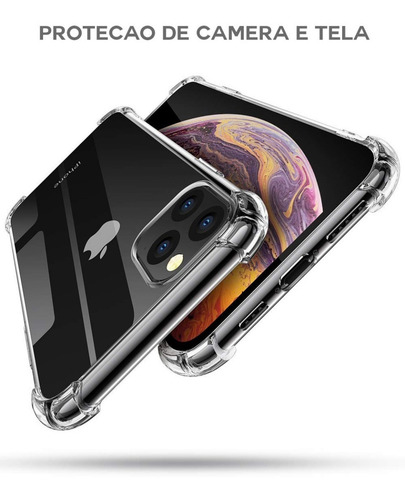 Imagem 4 de 7 de Capa Case Capinha Transparente iPhone 11 Pro E 11 Pro Max