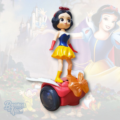 Boneca Branca De Neve Scooter Com Música E Led