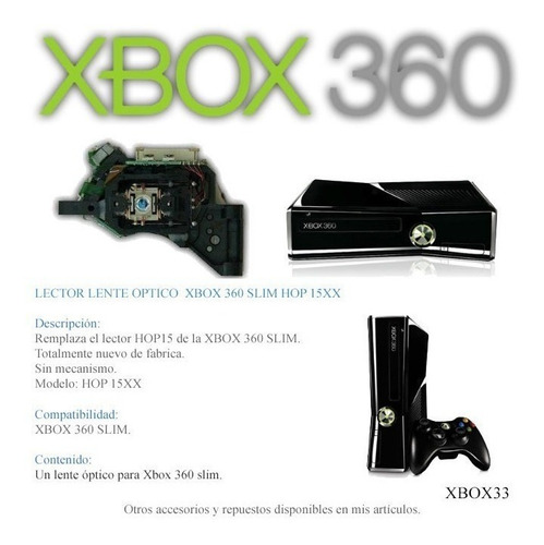 Lente Optico Para Xbox 360 Slim . Oferta . 