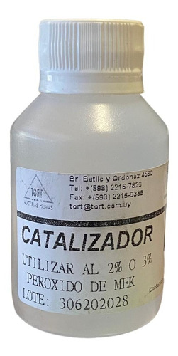 Catalizador Para Resina 100cc Rinde 5kg 