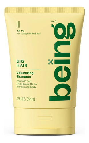Shampoo Volumen Aguacate Y Aceite De Macadamia