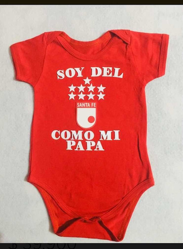 Body Mameluco Para Bebé Del Independiente Santafe Ropa