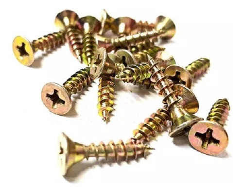 Tornillo Fix 3.5 X 25 Mm Caja De 1000 Unidades Madera Dorado