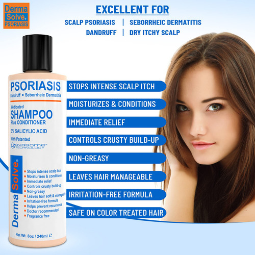 Dermasolve Champú Para La Psoriasis Y Acondicionador En Spra