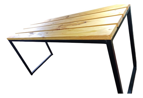 Banca De Madera Realizada Con Pino, Barnizado
