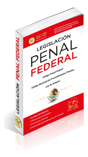 Código Penal Federal+nacional Procedimientos Penales+8 Leyes
