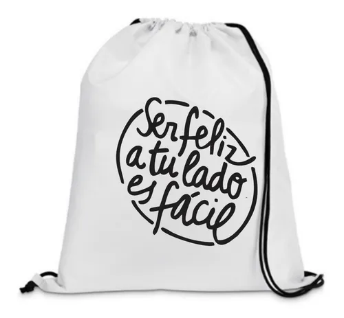 Tula Personalizada Es Facil Ser Feliz A Tu Lado 40x30 Cms