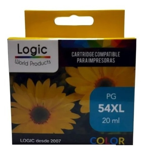 Cartucho Tinta Alternativo Logic Pg-54 Xl Color 20ml - Bufón