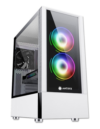 Case Antryx Rx 460 White X2 Argb Usb-a 3.0 Sin Fuente