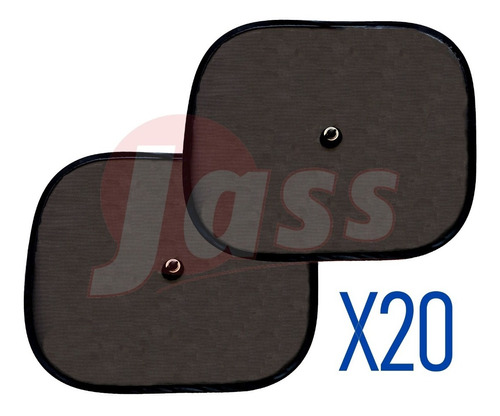 Kit Cortina Parasol Plegable C/ Ventosas Auto Ventanilla X20