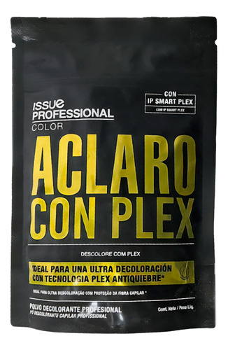 Polvo Decolorante Issue Con Plex Aclara Hasta 9 Tonos 200gr