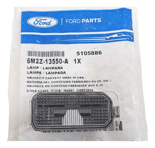 Lanterna Placa Tras Ecosport / Ranger 13 A 21 - 6m2z13550a
