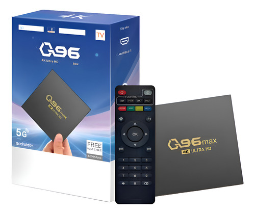 Tv Box Android Q96 Max 4k Streaming Wifi Negro
