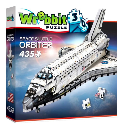 Transbordador Espacial Orbiter Puzzle 3d 435 Piezas Wrebbit