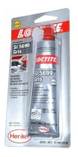 Silicona Loctite Ultra Grey Si 5699 Gris 70ml  